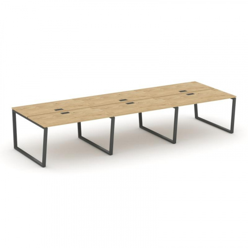 Style Project Рабочая станция 2-х сторон. SN-6T2.DRS-084 Акация Лорка/Металл Антрацит/Заглушка Пласт фото 22