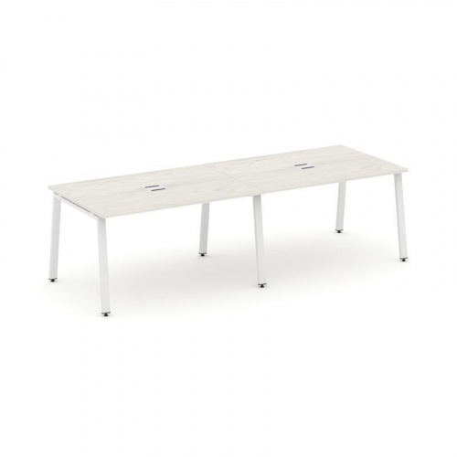 Style Project Стол переговорный SN-6A.SPRG-011 Дуб Табак/Металл Белый 1960*980*750 фото 15