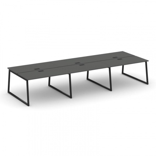 Style Project Рабочая станция 2-х сторон. SN-4T1.DRS-062 Акация Лорка/Металл Антрацит/Заглушка Пласт фото 6