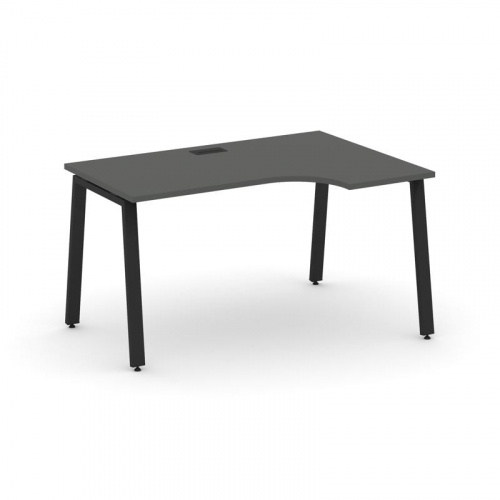 Style Project Стол рабочий эргоном. SN-6A.SPA-021(R) Белый/Металл Антрацит 1380*800/980*750 Style Project Стол рабочий эргоном. SN-6A.SPA-021(R) Белый/Металл Антрацит 1380*800/980*750