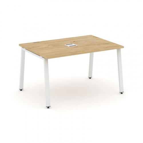 Style Project Стол переговорный SN-6A.SPRG-003 Дуб Табак/Металл Белый 1380*980*750 фото 24