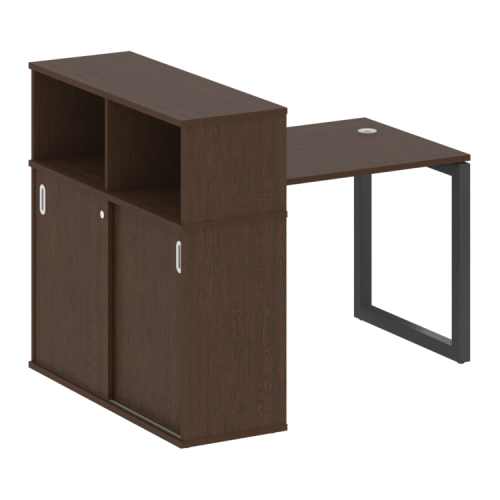 Стол офисный с шкафом-купе на О-обр. м/к Metal System Quattro 50БО.РС-СШК-3.1 фото 8