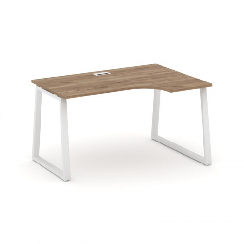 Style Project Стол рабочий эргоном. SN-6T1.SPA-022(R) Акация Лорка/Металл Антрацит/Заглушка Пластик фото 11