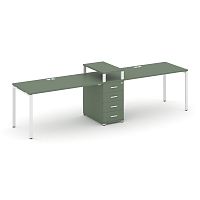 Бенч-система на 2 места с 1 опорной тумбой Concept CN.ORS-417