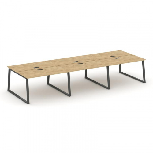 Style Project Рабочая станция 2-х сторон. SN-6T1.DRS-073 Акация Лорка/Металл Антрацит/Заглушка Пласт фото 22