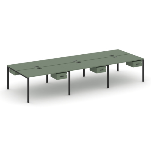 Бенч-система на 6 мест с подвесными тумбами Concept CN.DRS-149