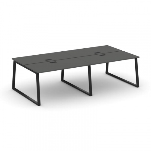 Style Project Рабочая станция 2-х сторон. SN-6T1.DRS-042 Акация Лорка/Металл Антрацит/Заглушка Пласт фото 4