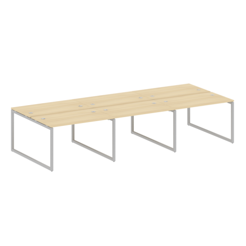 Бенч-система на 6 рабочих мест на О-обр. м/к Metal System Quattro 40БО.СМ-6.2 фото 6