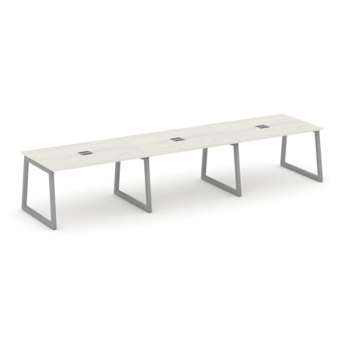 Style Project Стол переговорный SN-5T1.SPRG-022 Акация Лорка/Металл Антрацит/Заглушка Металл Антраци фото 13