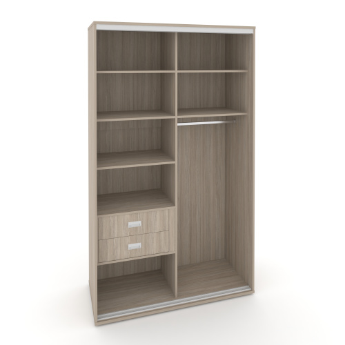 Корпус 2-х секционного шкафа высокого L=1400мм Maris SH.K2-4.1 K6 фото 7