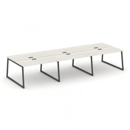 Style Project Рабочая станция 2-х сторон. SN-4T1.DRS-062 Акация Лорка/Металл Антрацит/Заглушка Пласт фото 9