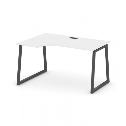 Style Project Стол рабочий эргоном. SN-4T1.SPA-011(L) Акация Лорка/Металл Антрацит/Заглушка Пластик фото 13