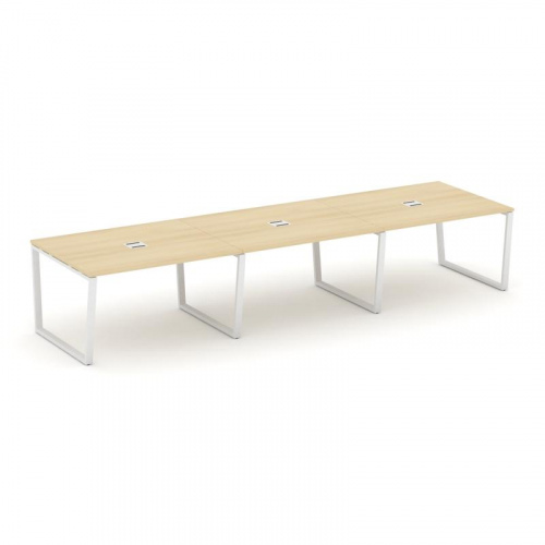 Style Project Стол переговорный SN-6T2.SPRG-052 Акация Лорка/Металл Антрацит/Заглушка Металл Антраци фото 21