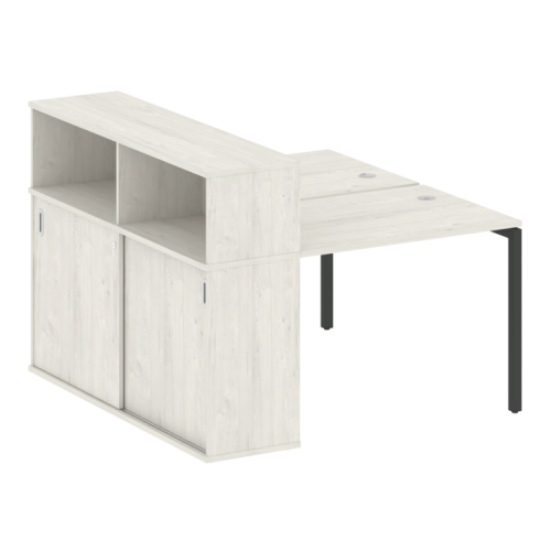 Бенч-система с шкафом-купе на П-обр. м/к Metal System Quattro 40БП.РС-СШК-2.1 фото 8