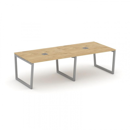 Style Project Стол переговорный SN-5T2.SPRG-042 Акация Лорка/Металл Антрацит/Заглушка Металл Антраци фото 2