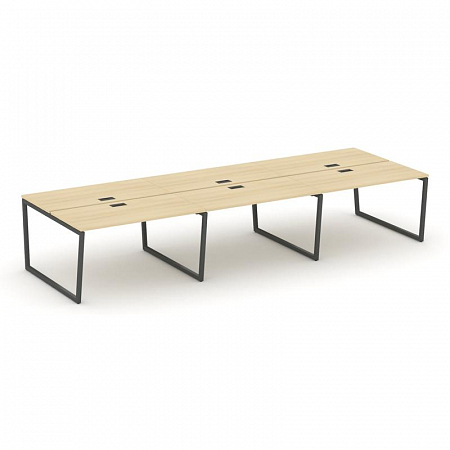 Style Project Рабочая станция 2-х сторон. SN-4T2.DRS-082 Акация Лорка/Металл Антрацит/Заглушка Пласт