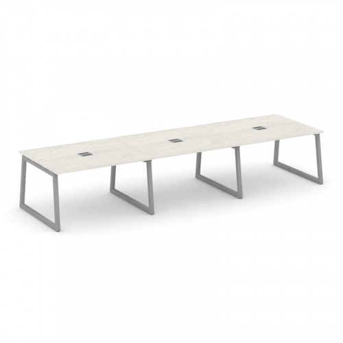 Style Project Стол переговорный SN-5T1.SPRG-053 Акация Лорка/Металл Антрацит/Заглушка Металл Антраци фото 13