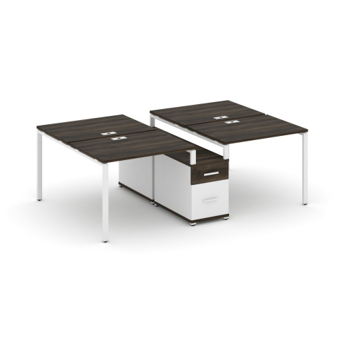 Бенч-система на 4 места с опорной тумбой Concept CN.DRS-313 фото 10