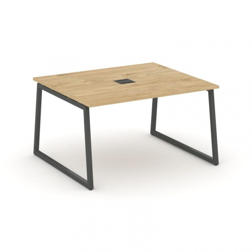 Style Project Стол переговорный SN-4T1.SPRG-033 Акация Лорка/Металл Антрацит/Заглушка Металл Антраци фото 8