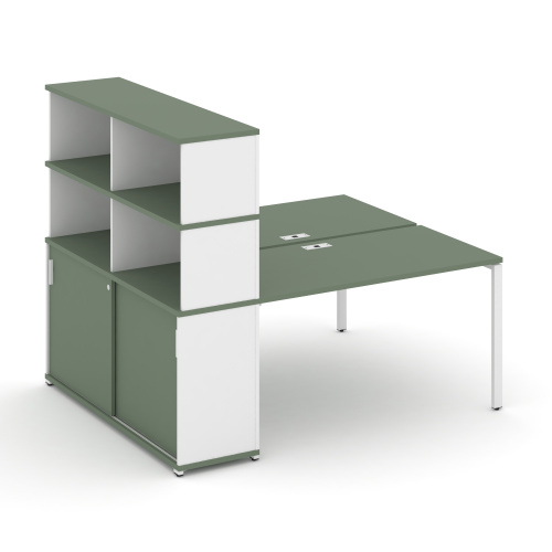 Бенч-система с опорным шкафом-купе с надставкой Concept CN.DRS-244 фото 5
