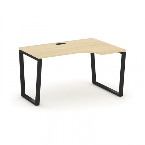 Style Project Стол рабочий эргоном. SN-6T2.SPA-021(R) Акация Лорка/Металл Антрацит/Заглушка Пластик фото 5