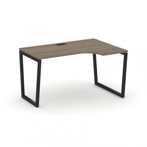 Style Project Стол рабочий эргоном. SN-4T2.SPA-011(R) Акация Лорка/Металл Антрацит/Заглушка Пластик фото 5