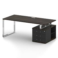 Стол руководителя с опорной тумбой Shift SK.SRT-200 (R)