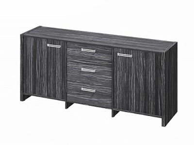 Тумба трехсекционная FI-13-01.D. Древесина Графит