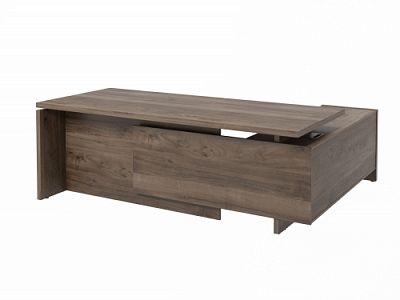 Стол с опорной тумбой FI-121L.DD Орех Пацифик Табак