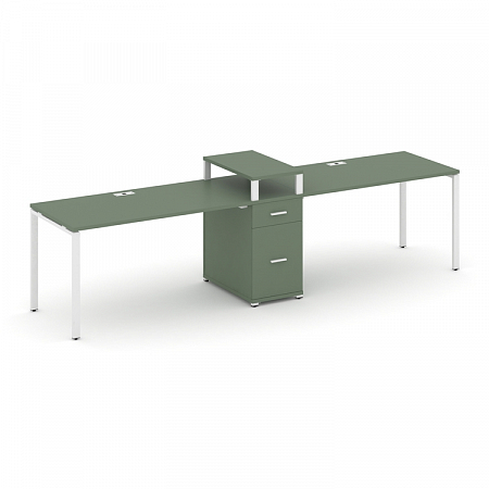 Бенч-система на 2 места с 1 опорной тумбой Concept CN.ORS-423