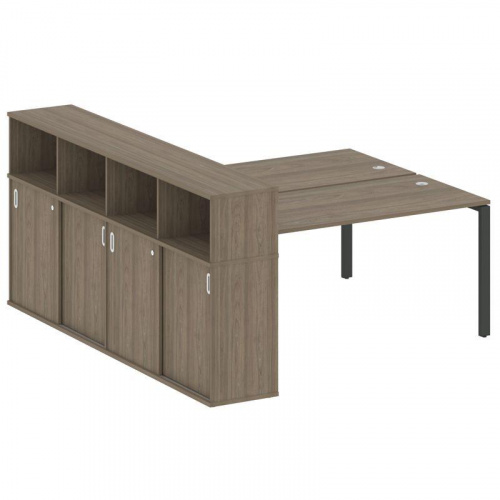 Бенч-система с шкафом-купе на П-обр. м/к Metal System БП.РС-СШК-4.4 фото 3