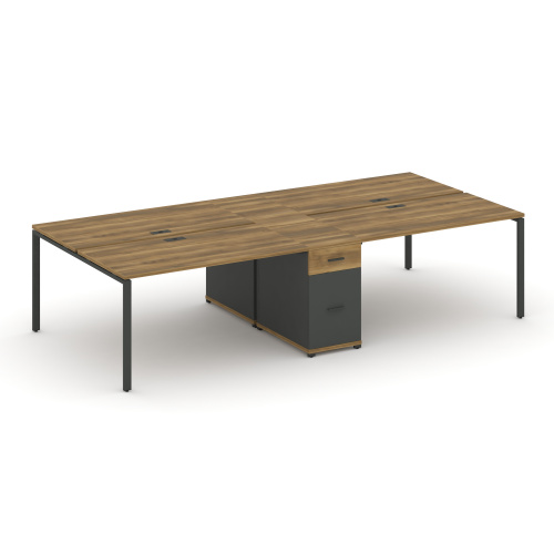 Бенч-система на 4 места с 1 опорной тумбой Concept CN.DRS-421