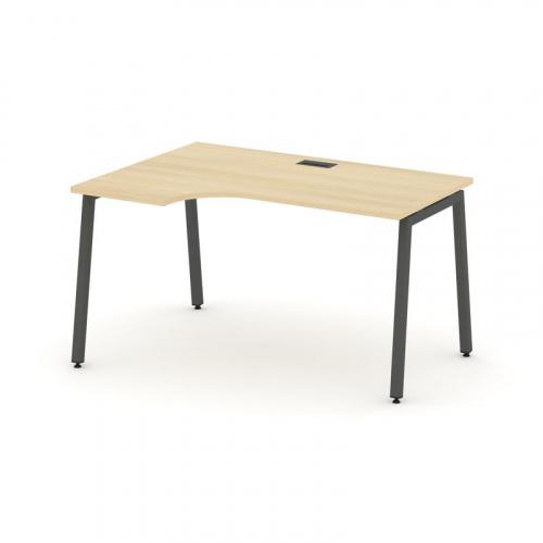 Style Project Стол рабочий эргоном. SN-4A.SPA-021(L) Антрацит/Металл Антрацит 1380*800/980*750 фото 27