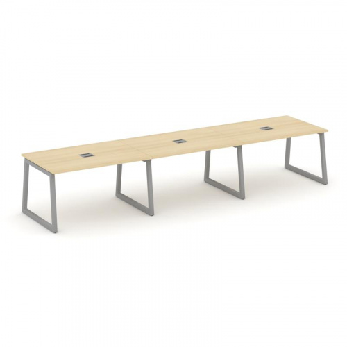 Style Project Стол переговорный SN-5T1.SPRG-022 Акация Лорка/Металл Антрацит/Заглушка Металл Антраци фото 21