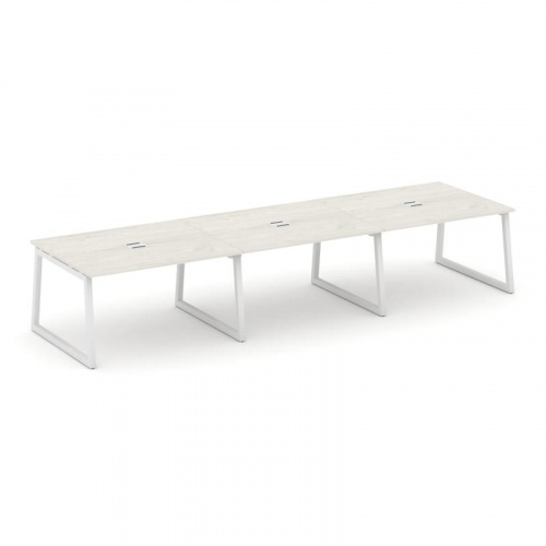 Style Project Стол переговорный SN-5T1.SPRG-053 Акация Лорка/Металл Антрацит/Заглушка Металл Антраци фото 14