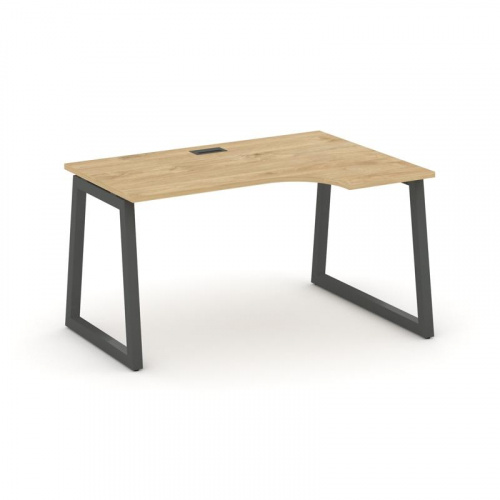 Style Project Стол рабочий эргоном. SN-5T1.SPA-021(R) Акация Лорка/Металл Антрацит/Заглушка Пластик фото 22