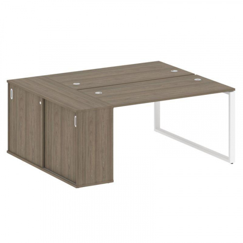 Бенч-система с шкафом-купе на О-обр. м/к Metal System БО.РС-СШК-1.3