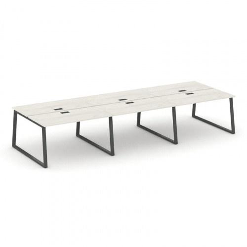 Style Project Рабочая станция 2-х сторон. SN-6T1.DRS-073 Акация Лорка/Металл Антрацит/Заглушка Пласт фото 24