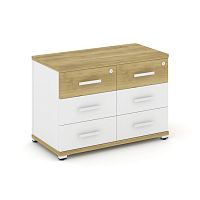 Тумба приставная с 6 ящиками Concept CN.TSP-007 W