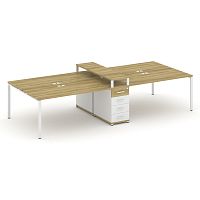 Бенч-система на 4 места с 1 опорной тумбой Concept CN.DRS-436