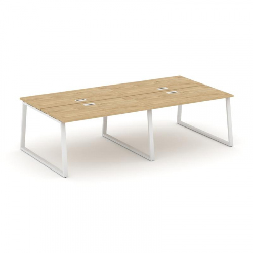 Style Project Рабочая станция 2-х сторон. SN-6T1.DRS-042 Акация Лорка/Металл Антрацит/Заглушка Пласт фото 3