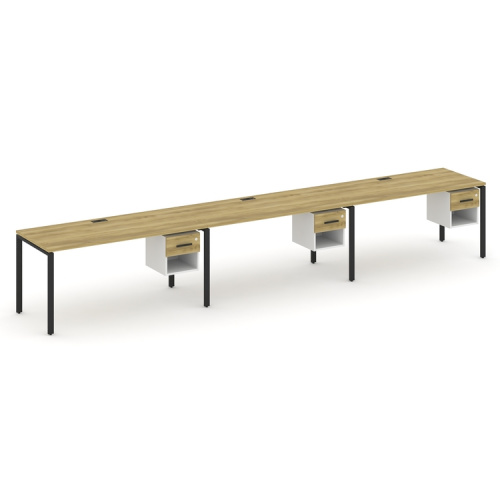 Бенч-система на 3 места с подвесными тумбами Concept CN.ORS-140 фото 6