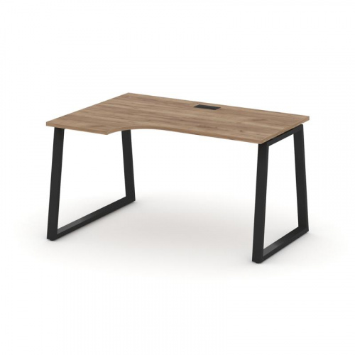 Style Project Стол рабочий эргоном. SN-6T1.SPA-001(L) Акация Лорка/Металл Антрацит/Заглушка Пластик фото 7