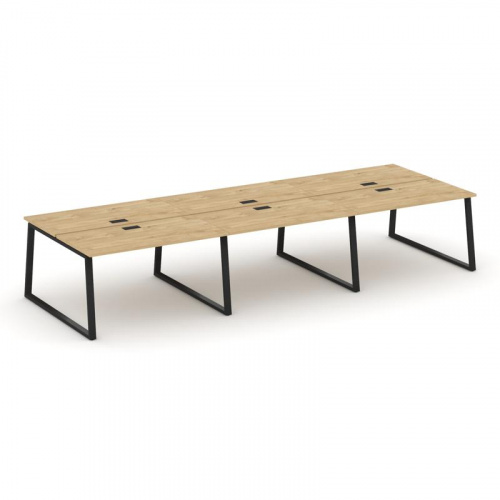 Style Project Рабочая станция 2-х сторон. SN-6T1.DRS-073 Акация Лорка/Металл Антрацит/Заглушка Пласт