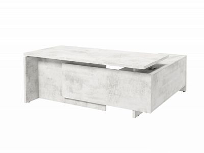 Стол с опорной тумбой FI-119L.DD Хромикс белый