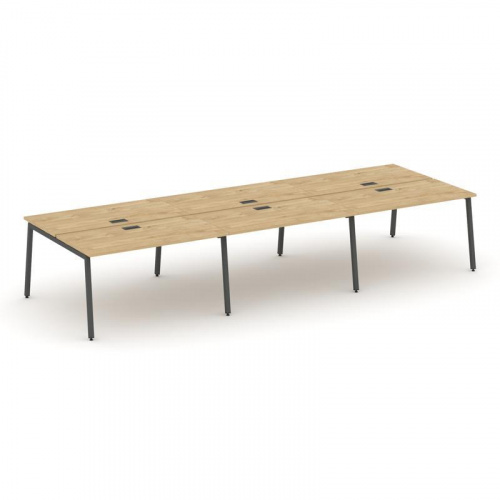 Style Project Рабочая станция 2-х сторон. SN-4A.DRS-074 Антрацит/Металл Антрацит 4740*1432*750 фото 21