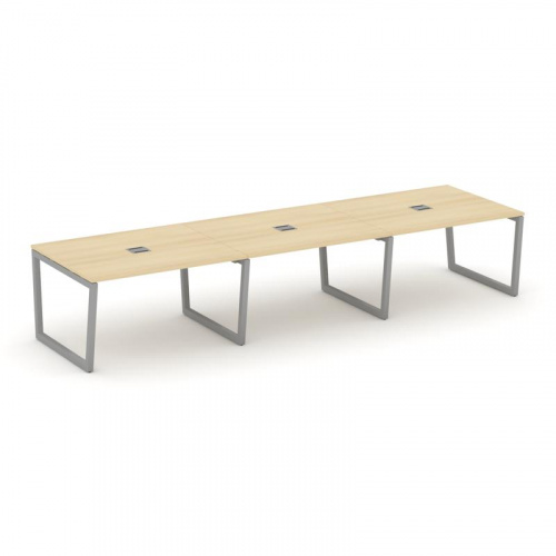 Style Project Стол переговорный SN-5T2.SPRG-052 Акация Лорка/Металл Антрацит/Заглушка Металл Антраци фото 20