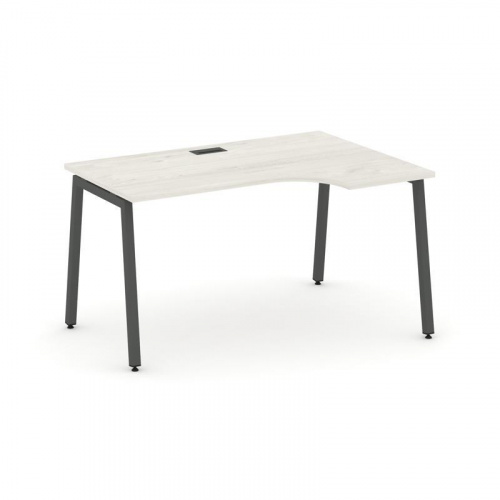 Style Project Стол рабочий эргоном. SN-4A.SPA-011(R) Антрацит/Металл Антрацит 1380*700/980*750 фото 21