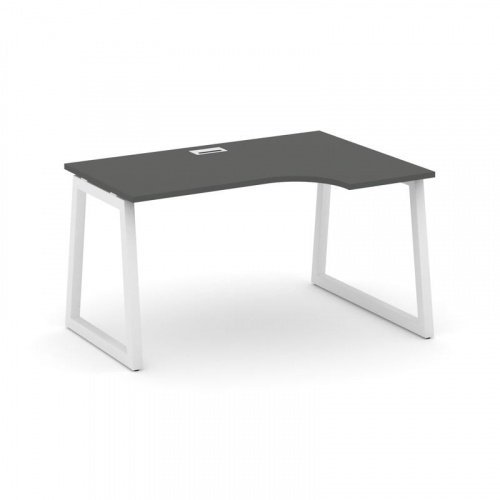 Style Project Стол рабочий эргоном. SN-5T1.SPA-021(R) Акация Лорка/Металл Антрацит/Заглушка Пластик фото 19