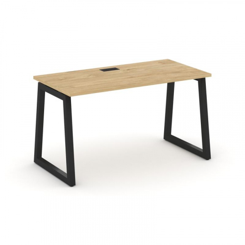 Style Project Стол письменный SN-5T1.SP-003 Акация Лорка/Металл Антрацит/Заглушка Пластик Черный 138